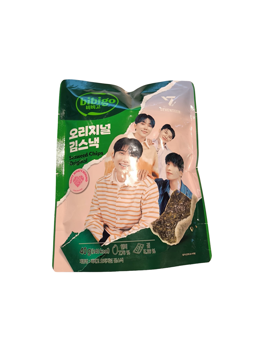 BIBIGO Seaweed Chips Original SEVENTEEN Edition 40g