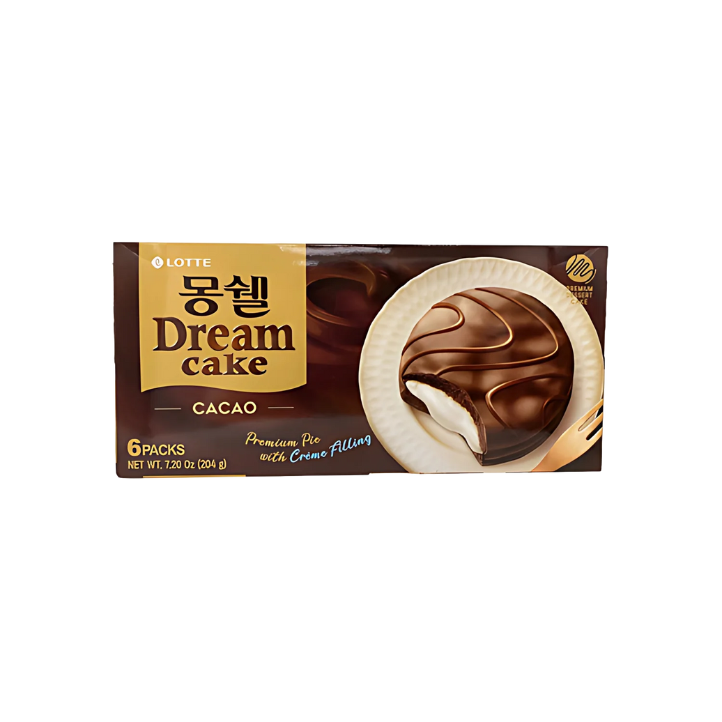 Dream Cake Cacao Lotte (6 unidades) 🍫✨