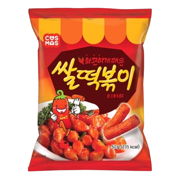 Snack de Tteokbokki Dulce Picante 50g COSMOS