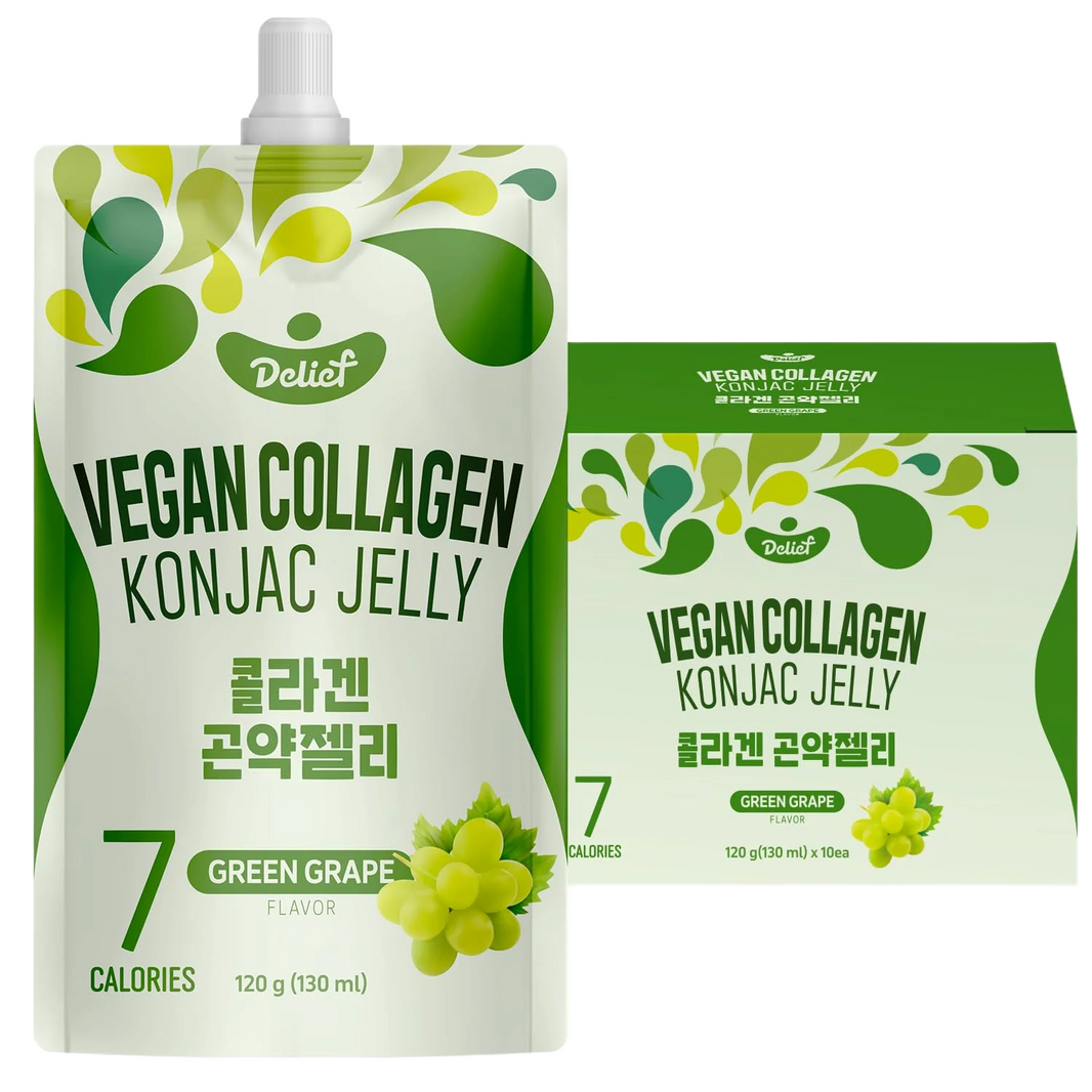🍇 Vegan Collagen Konjac Jelly – Uva Verde