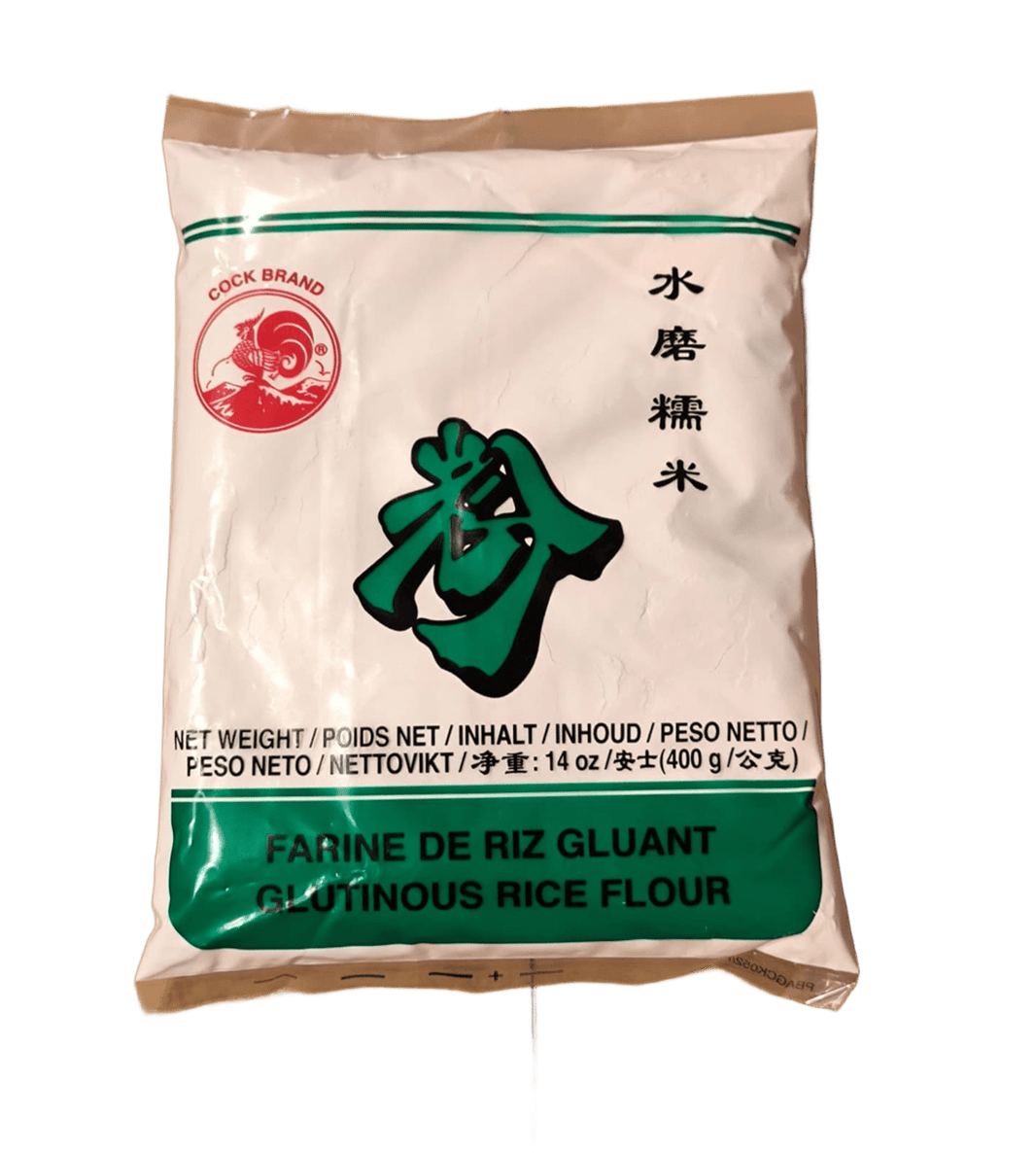 Harina de Arroz Glutinoso Cock Brand 400g