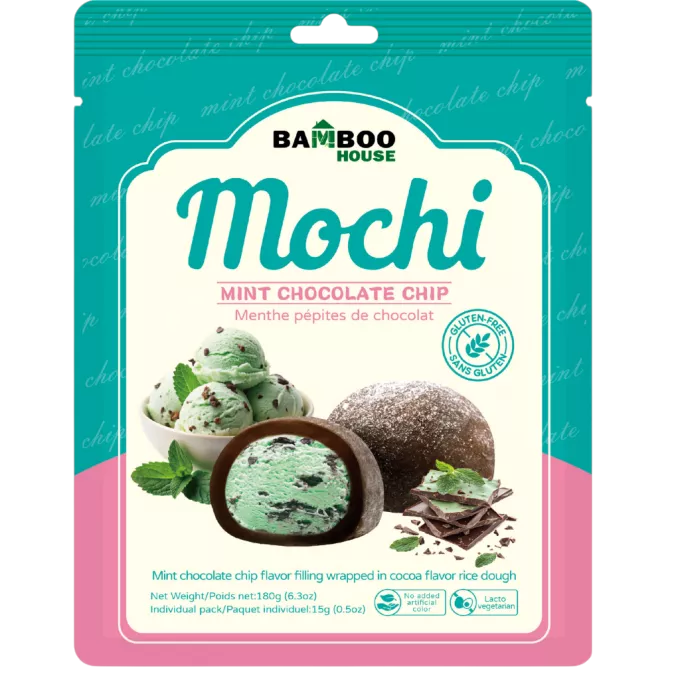 BAMBOO HOUSE Mochi sabor Menta y Chocolate 180g TW