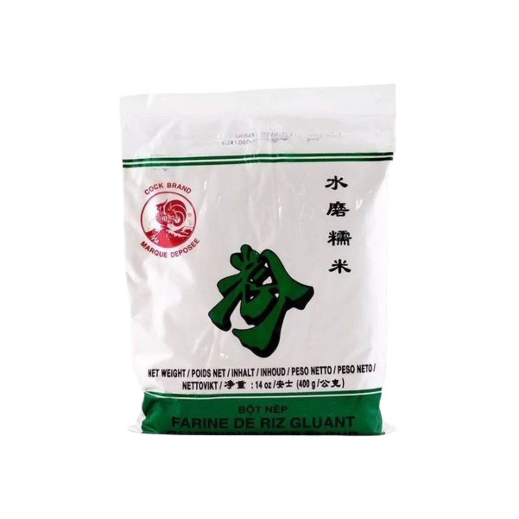 🍚✨ Cock Brand – Harina de Arroz Pegajoso / Glutinous Rice Flour (400 g)