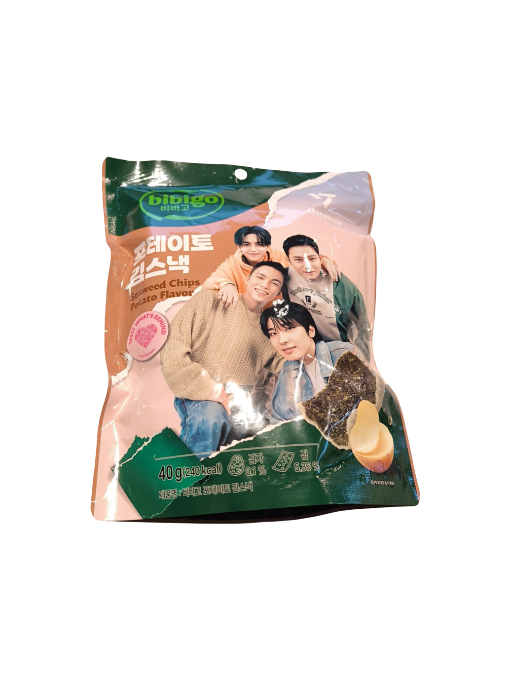 BIBIGO Seaweed Chips Potato Flavor SEVENTEEN Edition 40g