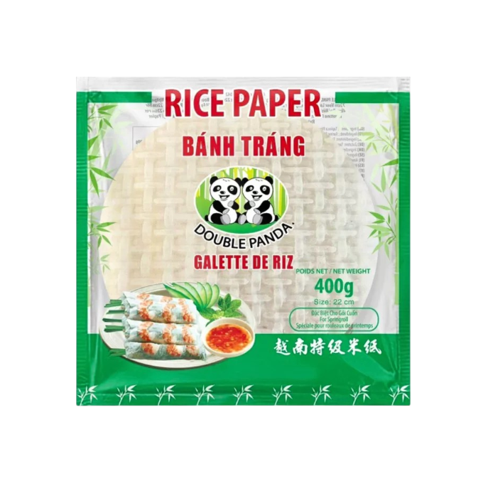 Papel de arroz DoublePanda 28cm 400g