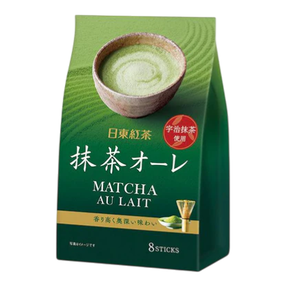 Matcha Au Lait (Bebida de matcha con leche estilo japonés)