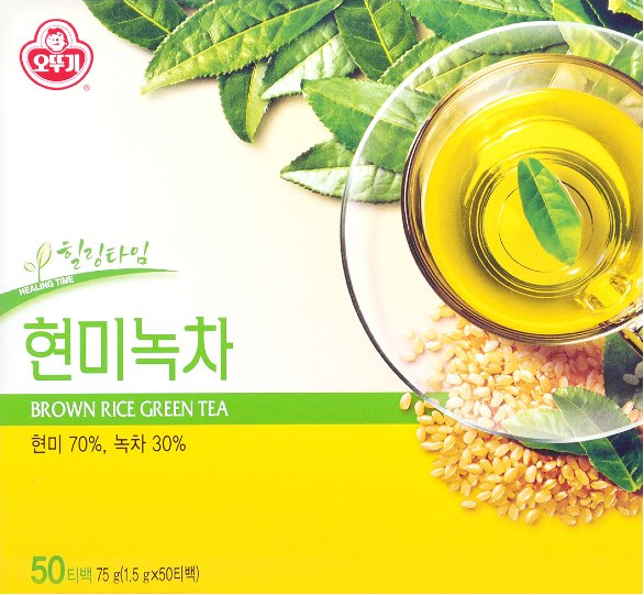 🍵 Ottogi Té Verde con Arroz Integral Coreano 75g (1.5g x 50)