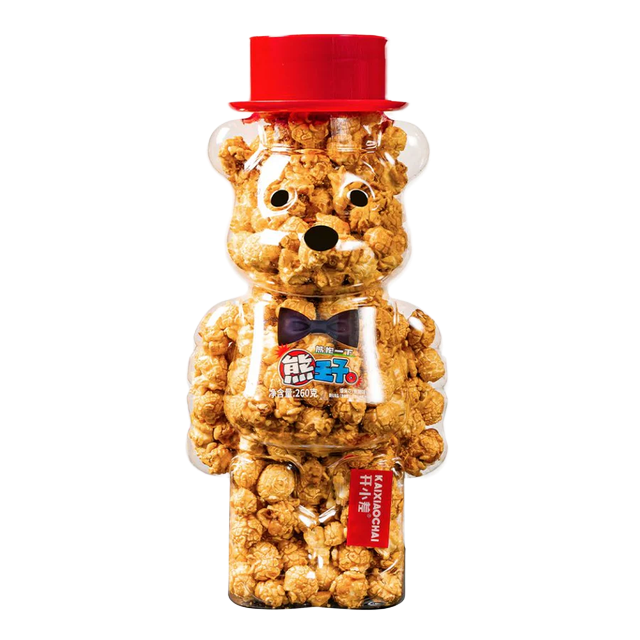 🍿🐻 Palomitas de Maíz Caramelizadas en Tarro de Oso 260g