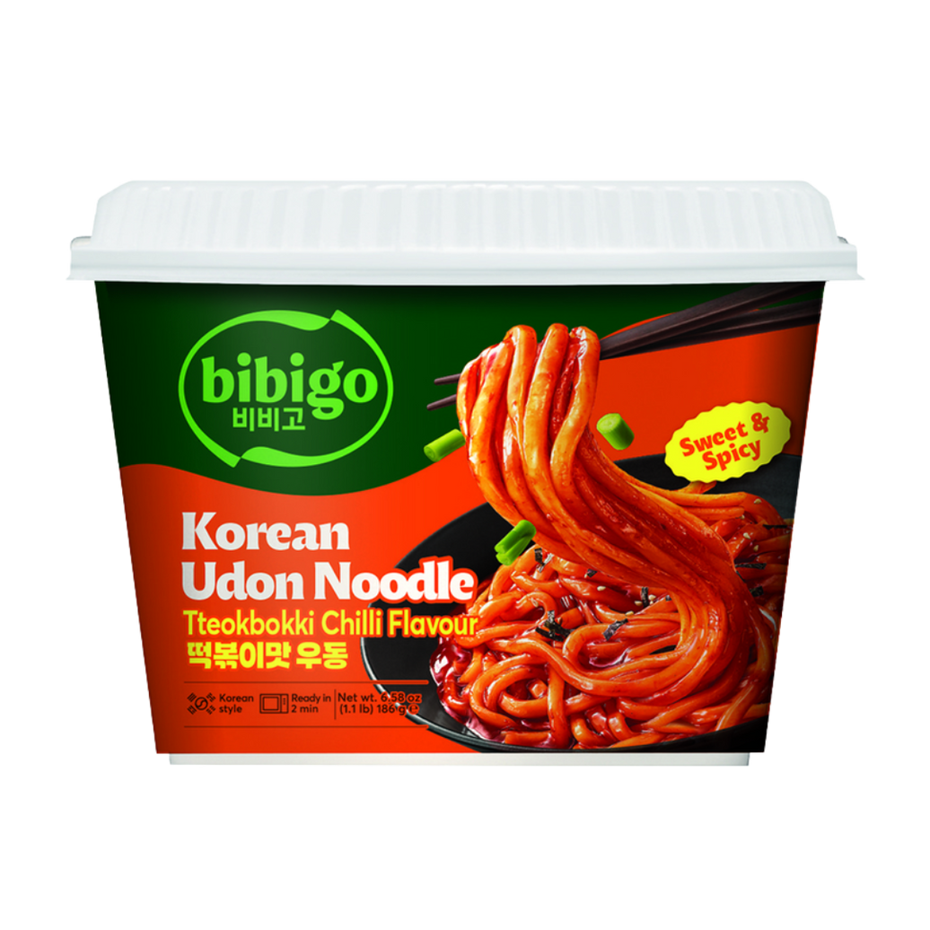 KOREAN STYLE UDON NOODLES TTEOKBOKKI CHILI FLAVOUR SWEET & SPICY 187.2g