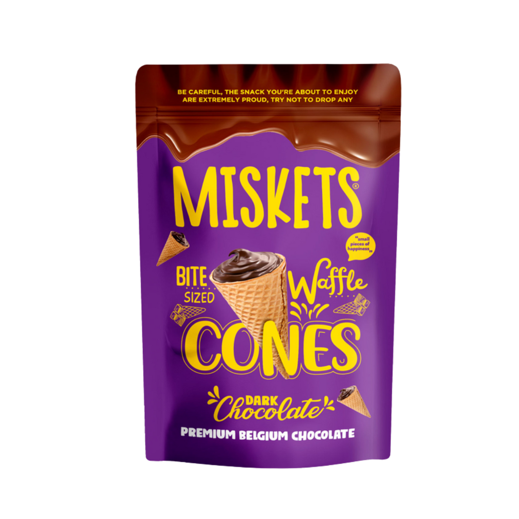Miskets Dark Chocolate Bite Waffle Sized Cones 70g