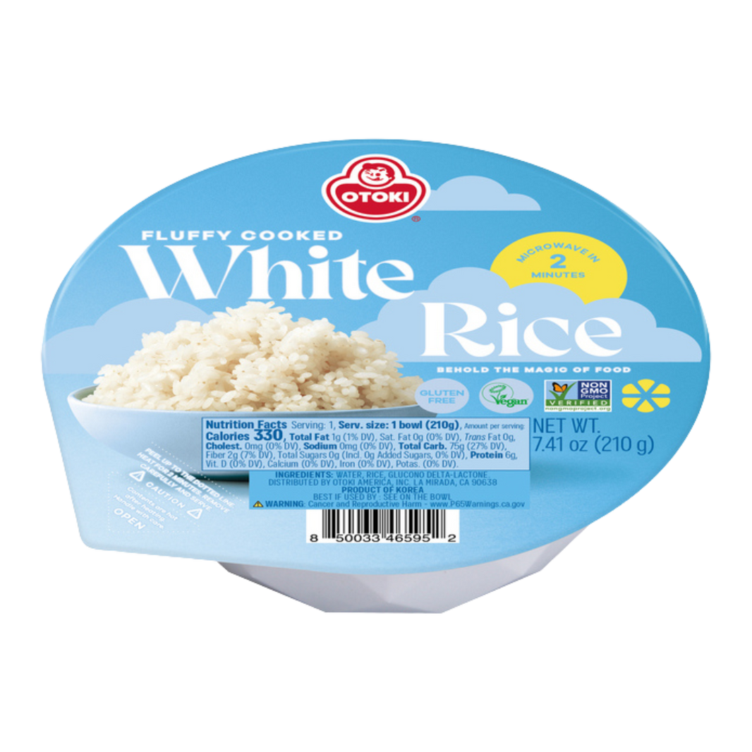 🍚✨ Otoki Fluffy Cooked White Rice – Arroz Blanco Cocido Listo en 2 Minutos (210 g)