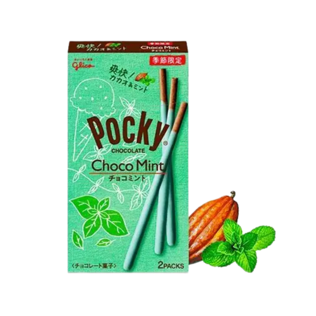 💚 Pocky Choco Mint – Frescura y Dulzura en Cada Bocado 65g💚
