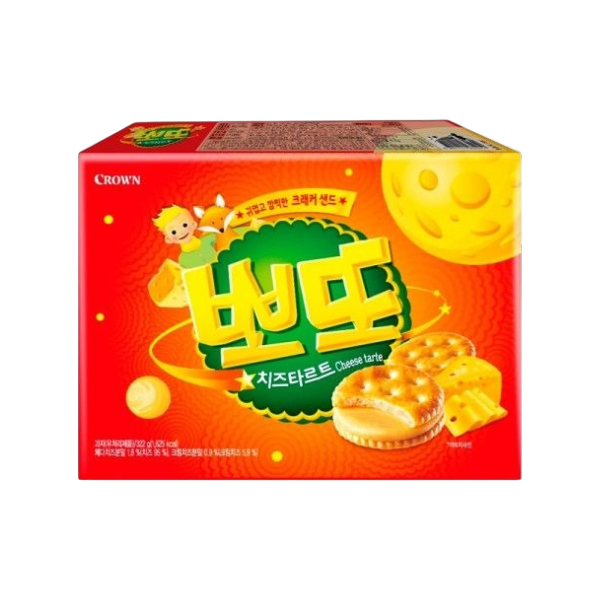 CROWN Galletas rellenas de queso 322g