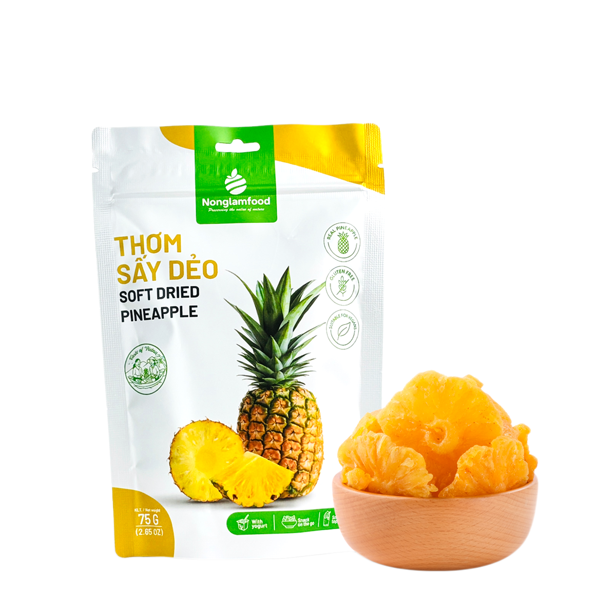 VN NLF Piña deshidratada con chile y sal 100g
