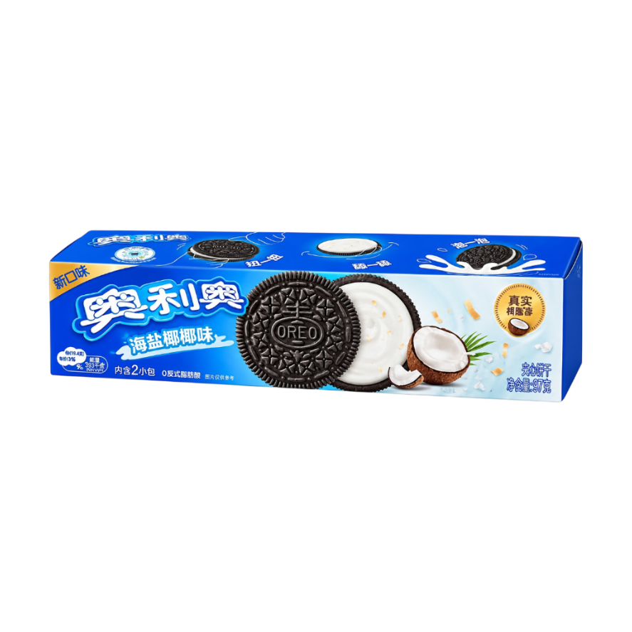 Oreo Galletas sabor sal marina y coco 87g