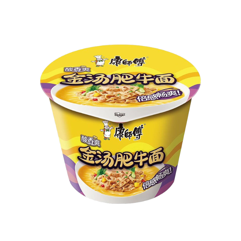 KANGSHIFU Fideos con caldo de ternera acido (Cup) 110g
