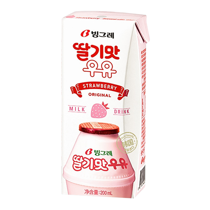 Uyu Leche Coreana de Fresa 200ml 🍓