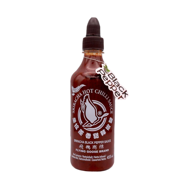 Salsa Sriracha Sabor Pimienta Negra 455ml