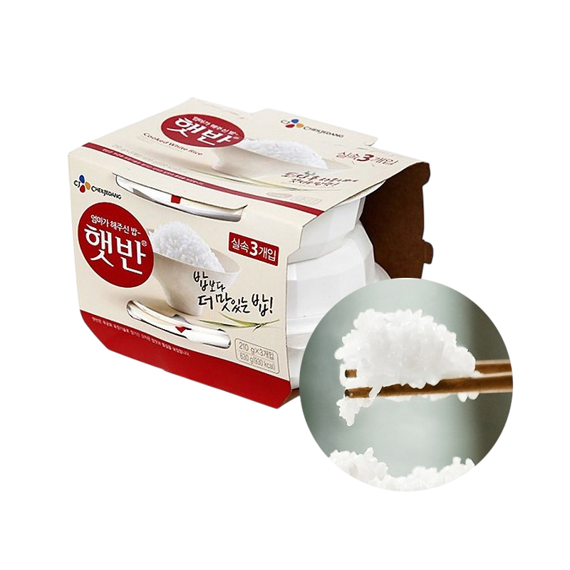 CJ HETBAN Arroz precocido 210g x 3