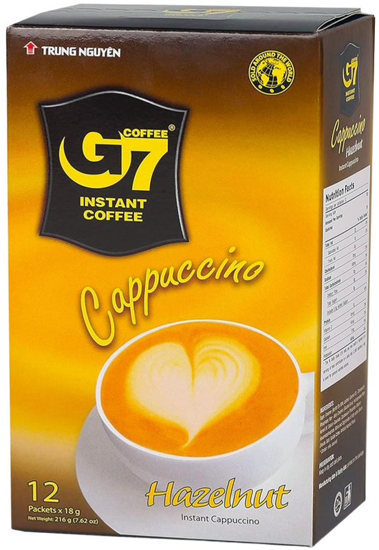 Capuccino Hazelnut Instantáneo 12 Sobres x 18g