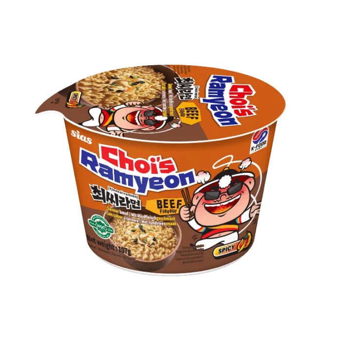 Choi’s Ramyeon sabor ternera cup 107g