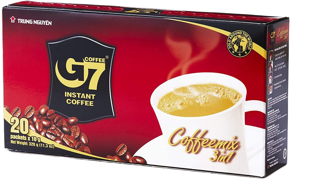 Café Instantáneo 3 en 1 (Azúcar, Crema no Láctea y Café Soluble) 320g (x20 Sobres)