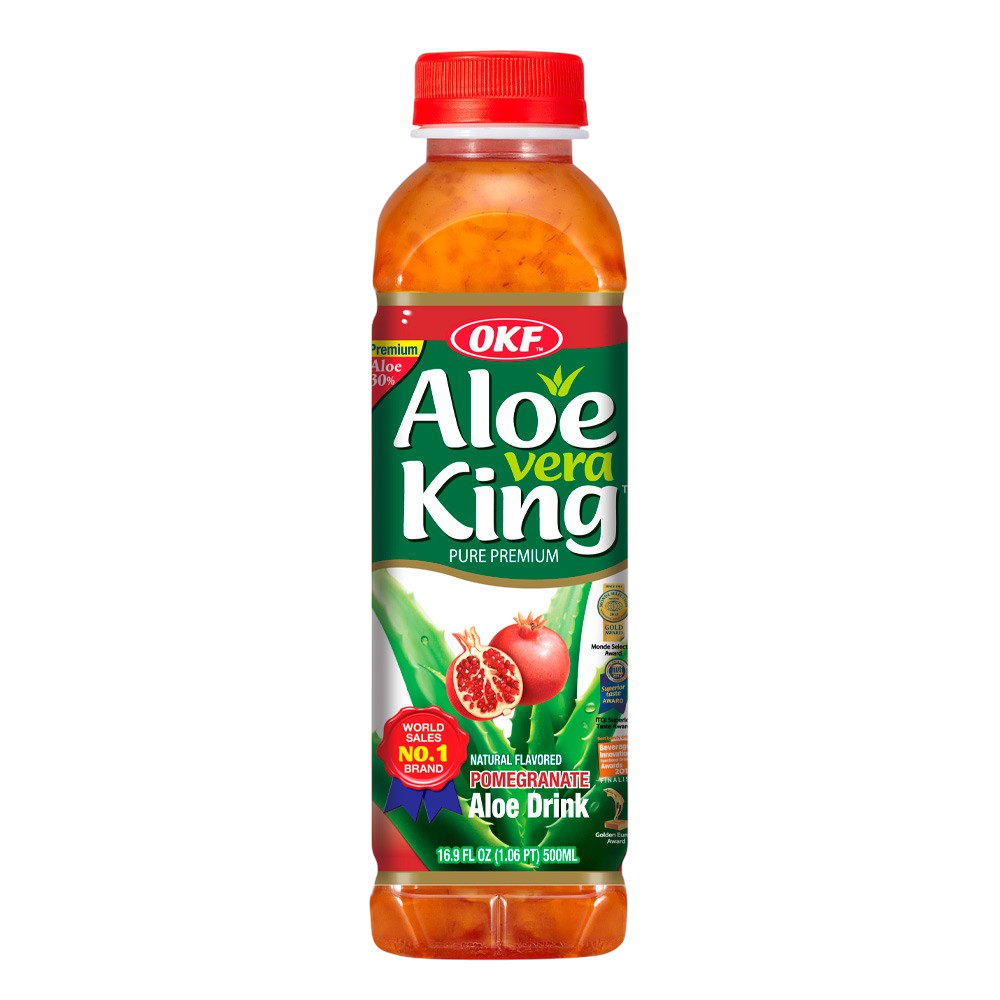 OKF Bebida de Aloe Vera King Sabor Granada 500ml