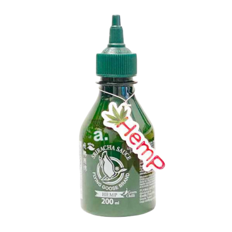 Salsa Siracha Chile Verde Sabor Cáñamo 200ml