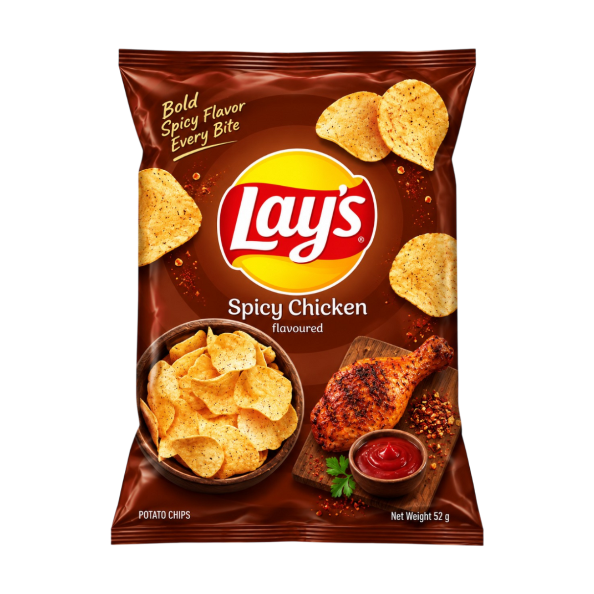 Lay's Patatas Fritas sabor pollo picante 125g