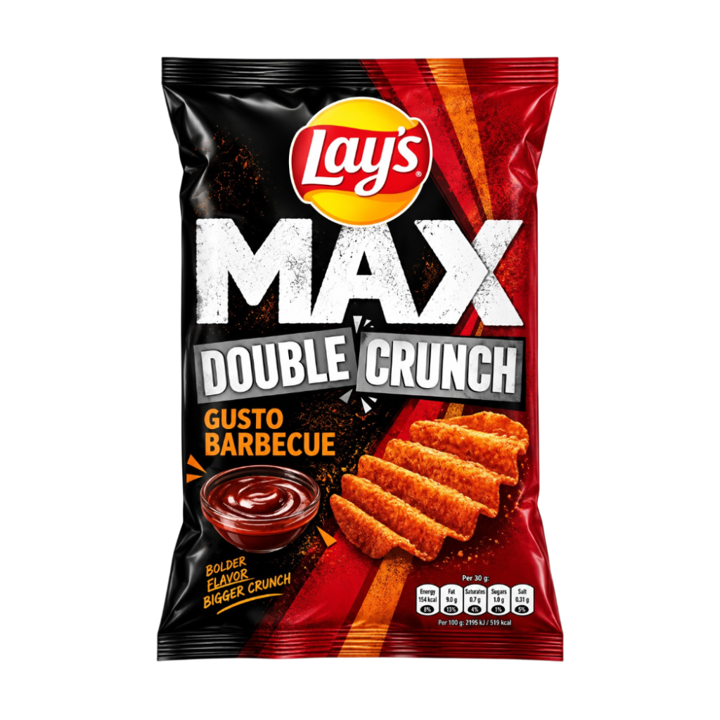 Lay's Max patatas frita double crunch bbq 110g