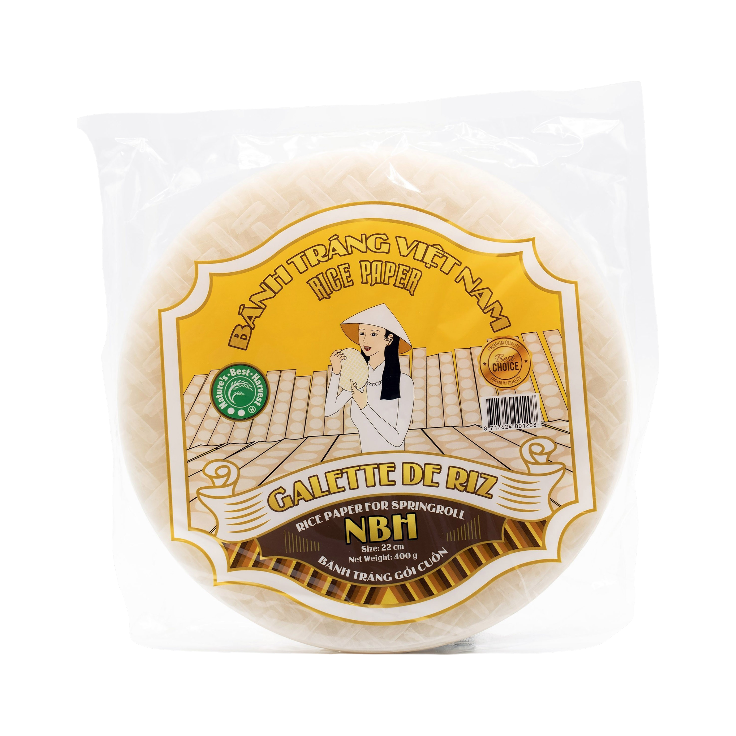 Papel de arroz NBH 28cm 400g