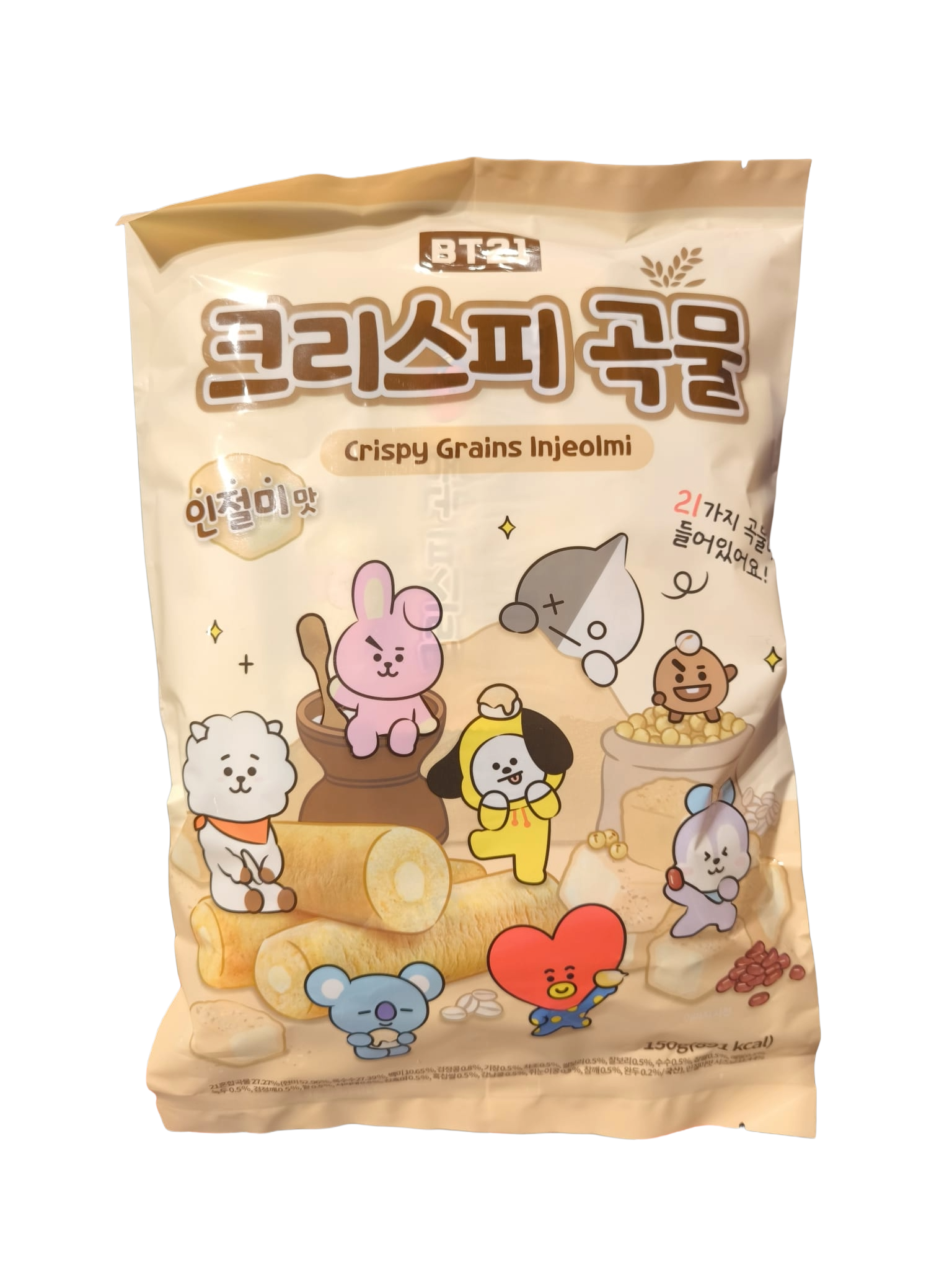 BT21 Crispy Grains Injeolmi 150g