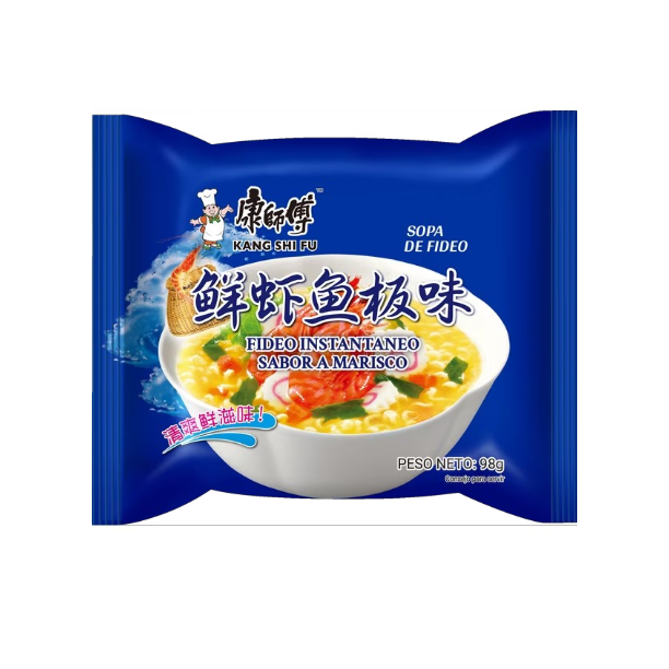 KANGSHIFU Fideos con caldo de marisco 98g