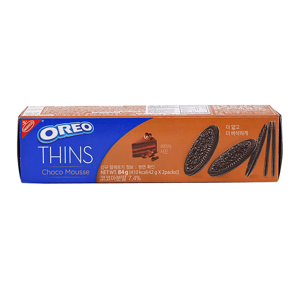 OREO Galletas finas sabor mousse de chocolate 84 g