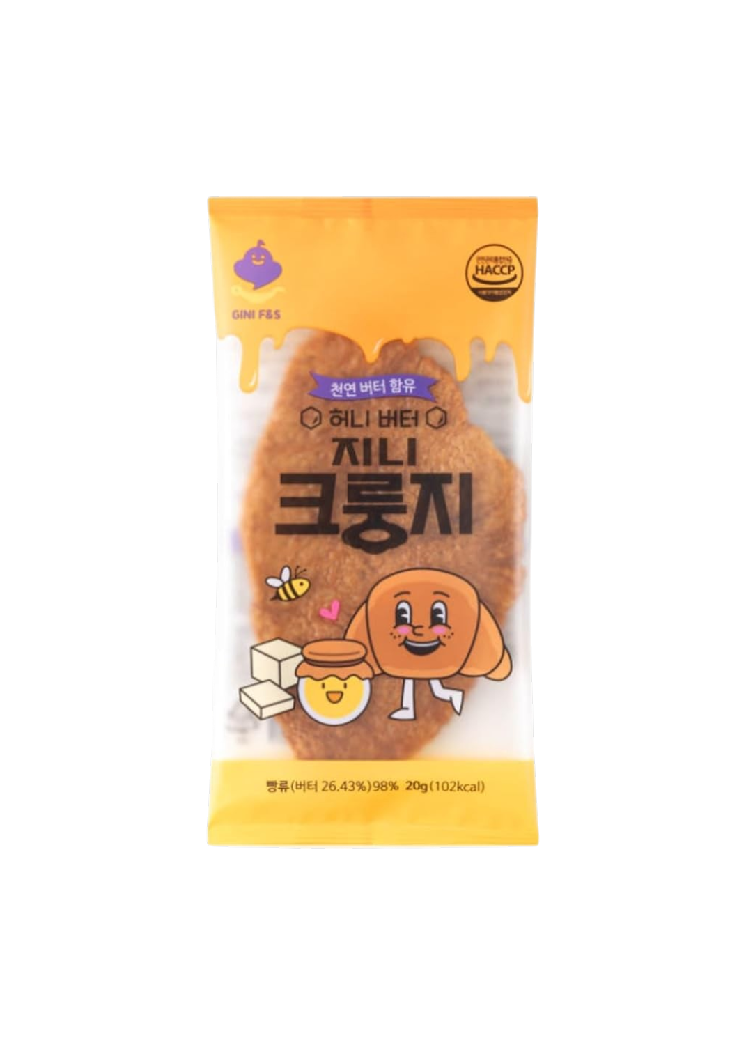 Gini F&S Krongji – Snack Crujiente de Miel y Mantequilla 🍯🧈