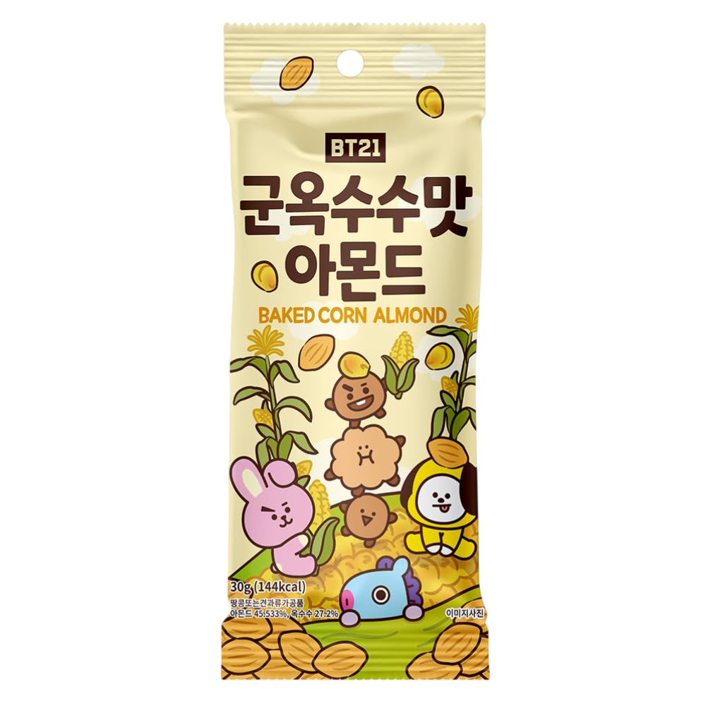 BT21 Almendras sabor maíz horneado 30g