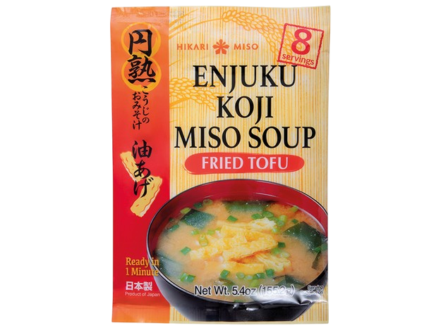 Sopa de Miso Enjuku Koji con Tofu Frito Hikari 156g  (8 Porciones)
