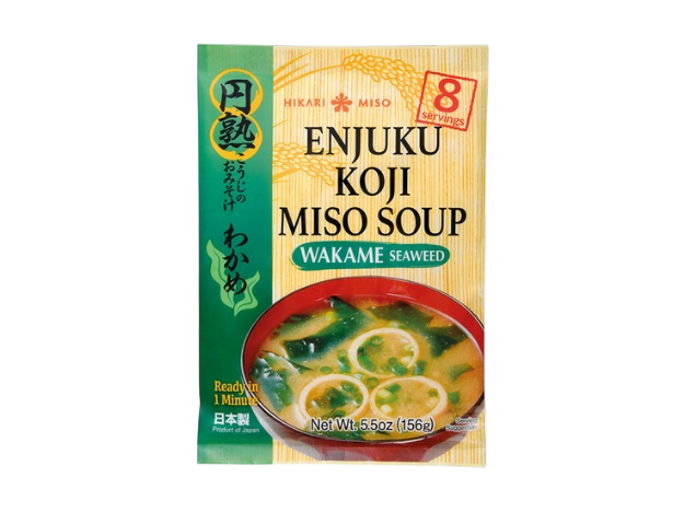Sopa de Miso Enjuku Koji con Alga Wakame Hikari Miso – 156g (8 Porciones)