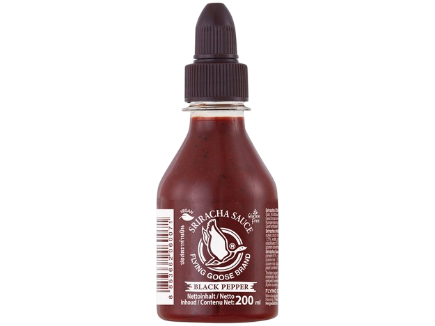 Salsa Sriracha Pimienta Negra 200 ml