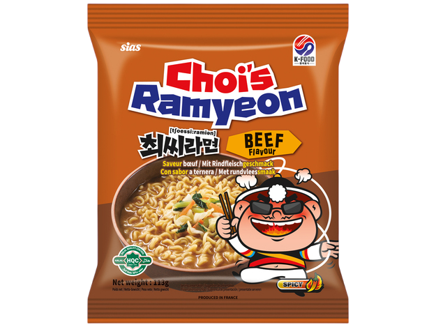 Ramen instantáneo sabor Ternera Choi's 113g
