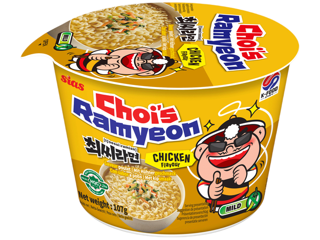 Ramen instantáneo sabor Pollo Cup Choi's 107g