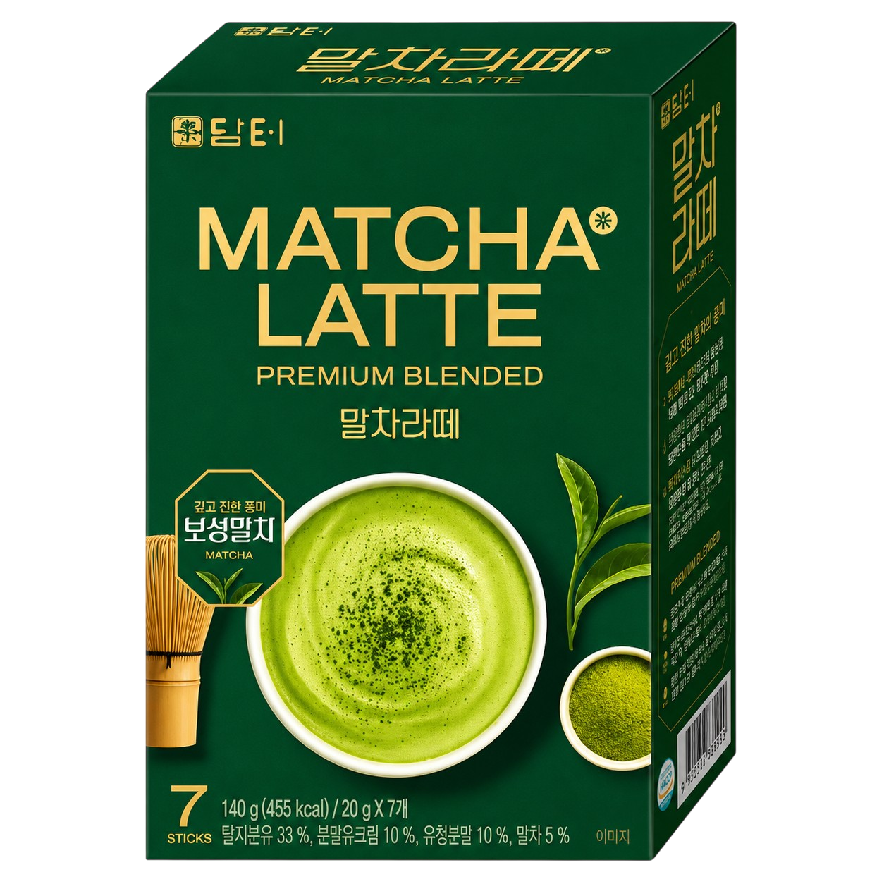 Damtuh Matcha Latte Premium Blended – 7 Sobres (140 g)