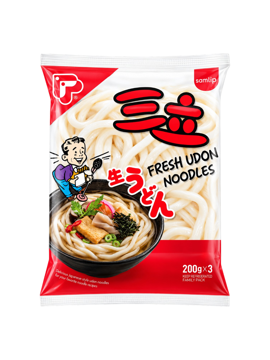 SAMLIP Noodles Udon fresh 200gx3