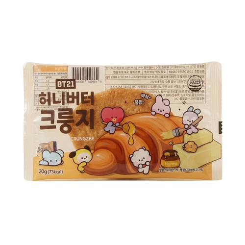 BT21 Galletas Crujientes Sabor Mantequilla con Miel
