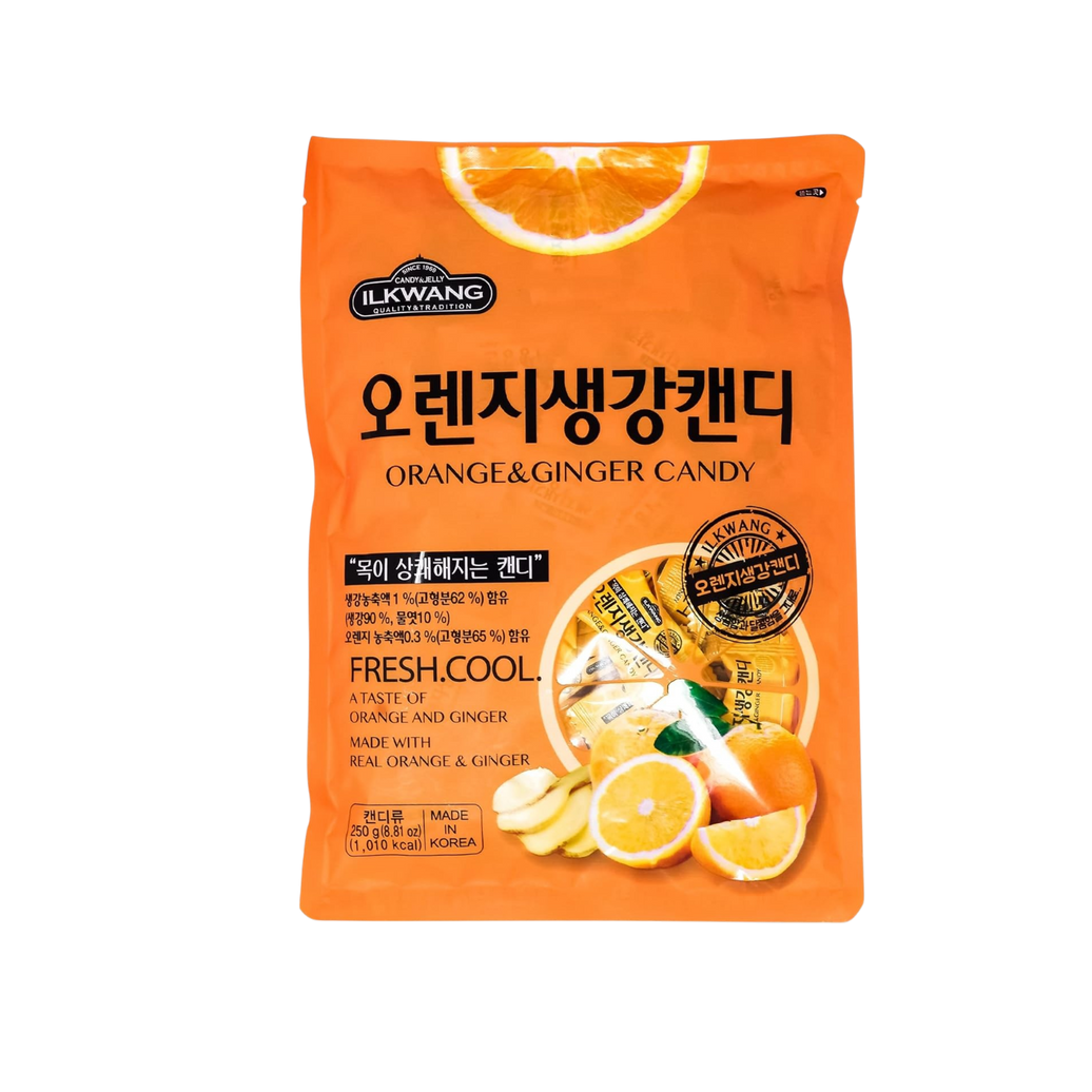 KR ILKWANG Orange Ginger Candy 250g