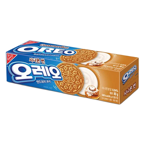 🍪🥛 Oreo Sabor Canela 80g – Edición Coreana 🥛🍪