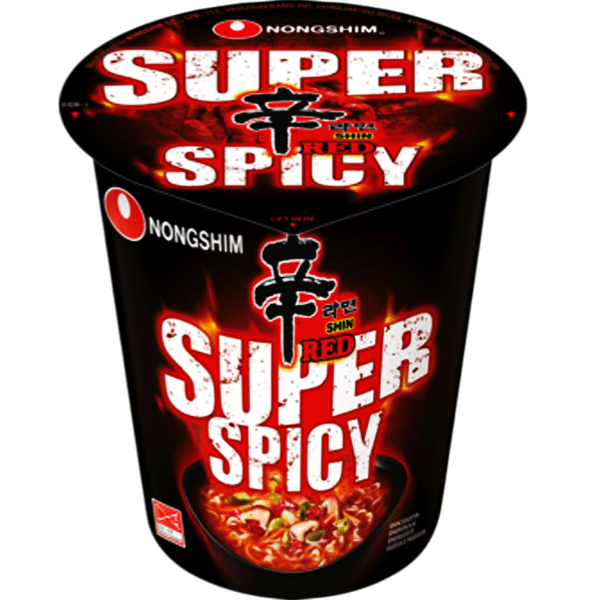 Nongshim Shin Ramyun Red Super Spicy Cup 🔥68g