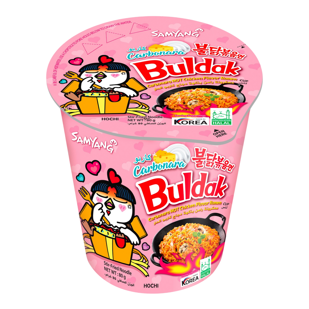 Samyang Buldak Carbonara Cup (Hot Chicken Flavor) 🍝🔥 80g