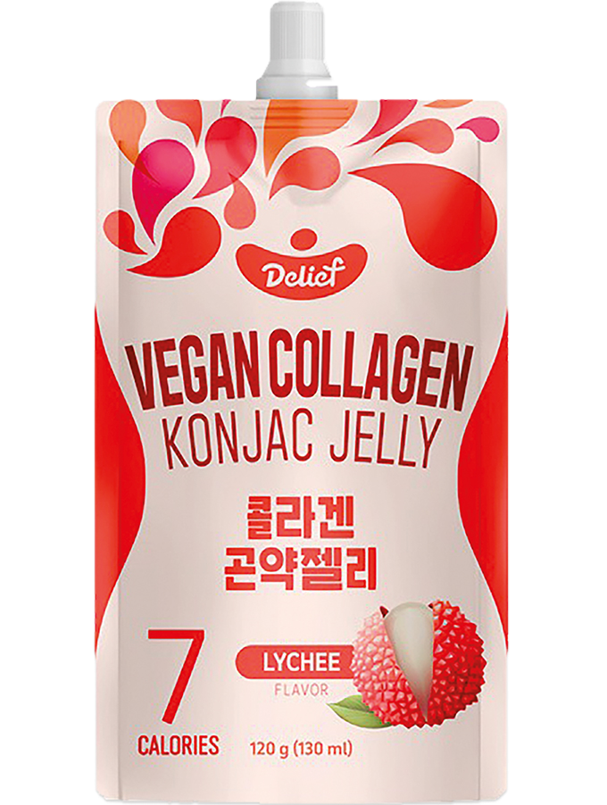 🍓 Vegan Collagen Konjac Jelly – Lichi