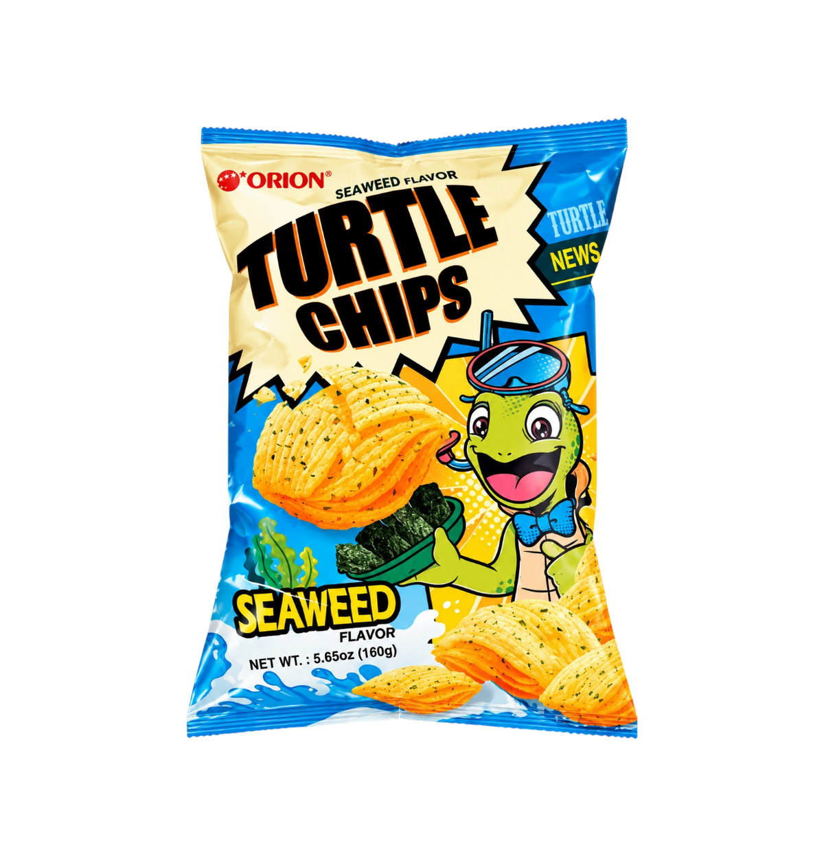 Orion Turtle Chips sabor alga 160g